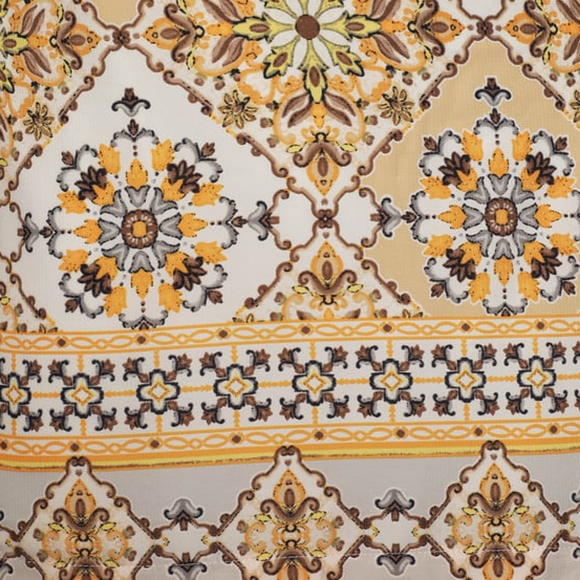 NWT Lulus Dandy Lion Yellow Print Shift Dress - Picture 6 of 7